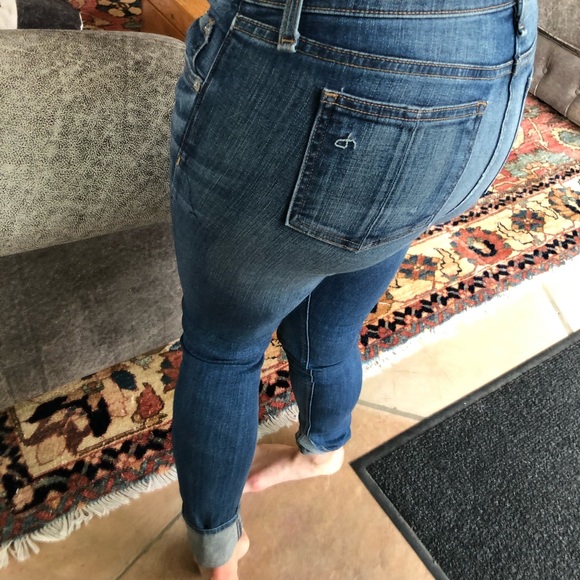 Lace stitched Rag and Bone skinny jeans - Picture 2 of 6